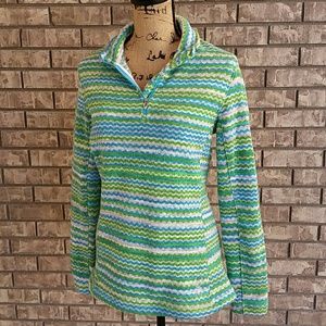 Spyder knitted 1/4 zip pullover sweater women's